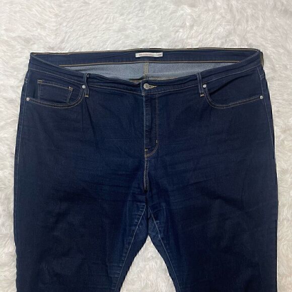 Levis 311 Shaping Skinny Mid Rise Stretch Dark Blue Jeans Size 24W - Picture 2 of 9